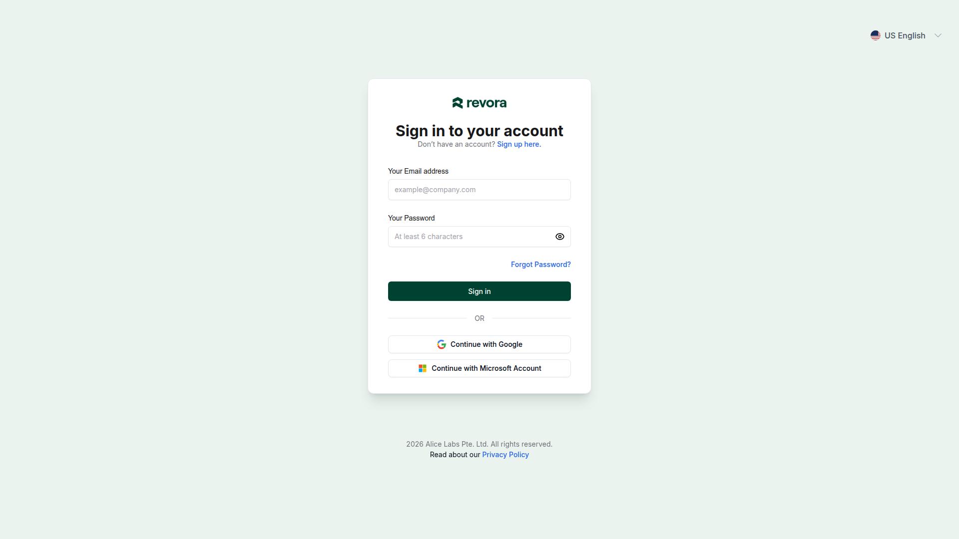 MyAlice website